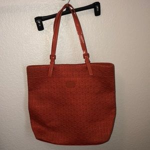 Orange Michael kors big purse